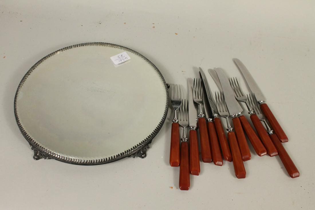 Circular Silver Plated Plateau (1 of 4)