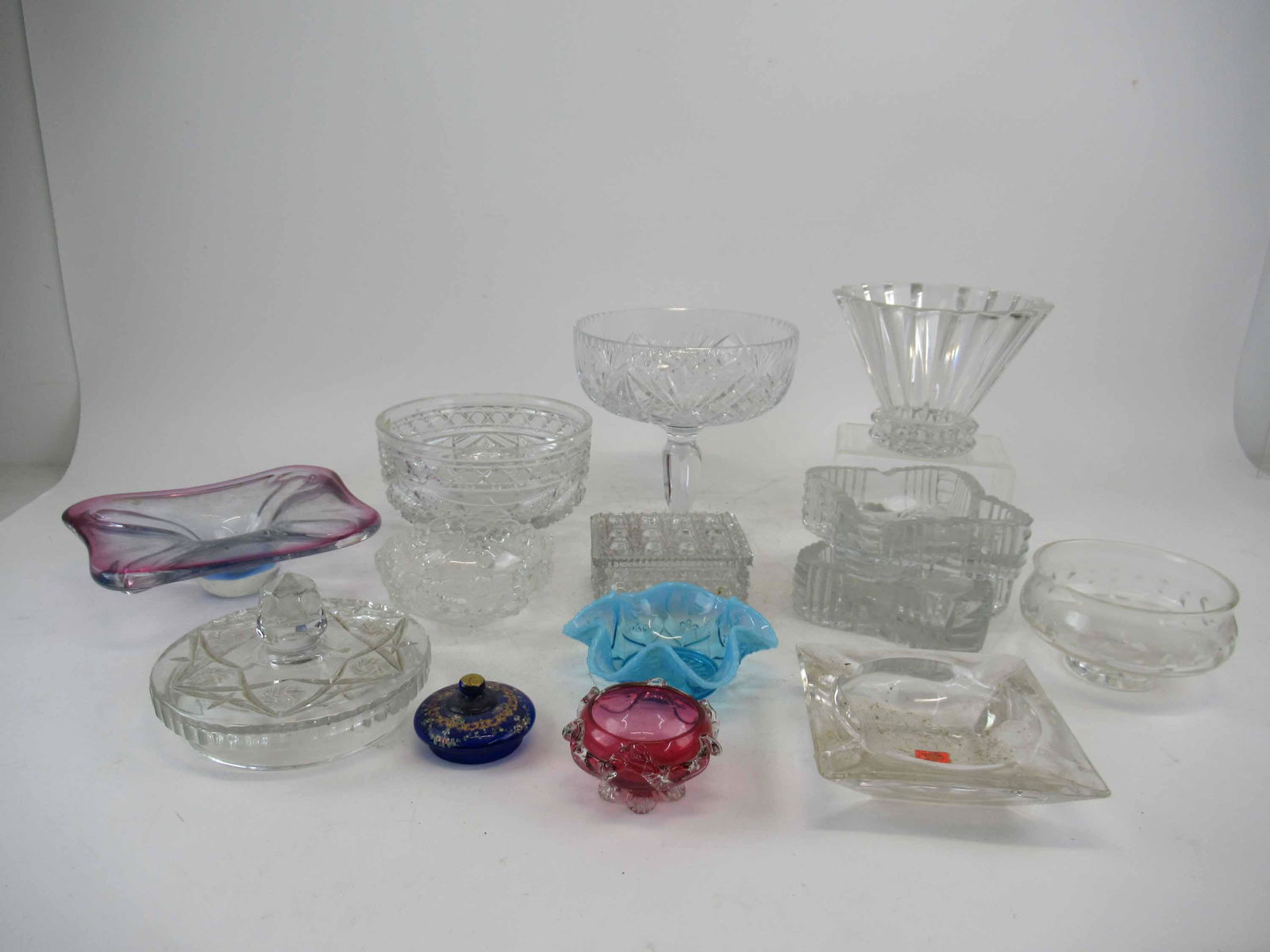 Group of Assorted Glass Table Articles (1 of 6)