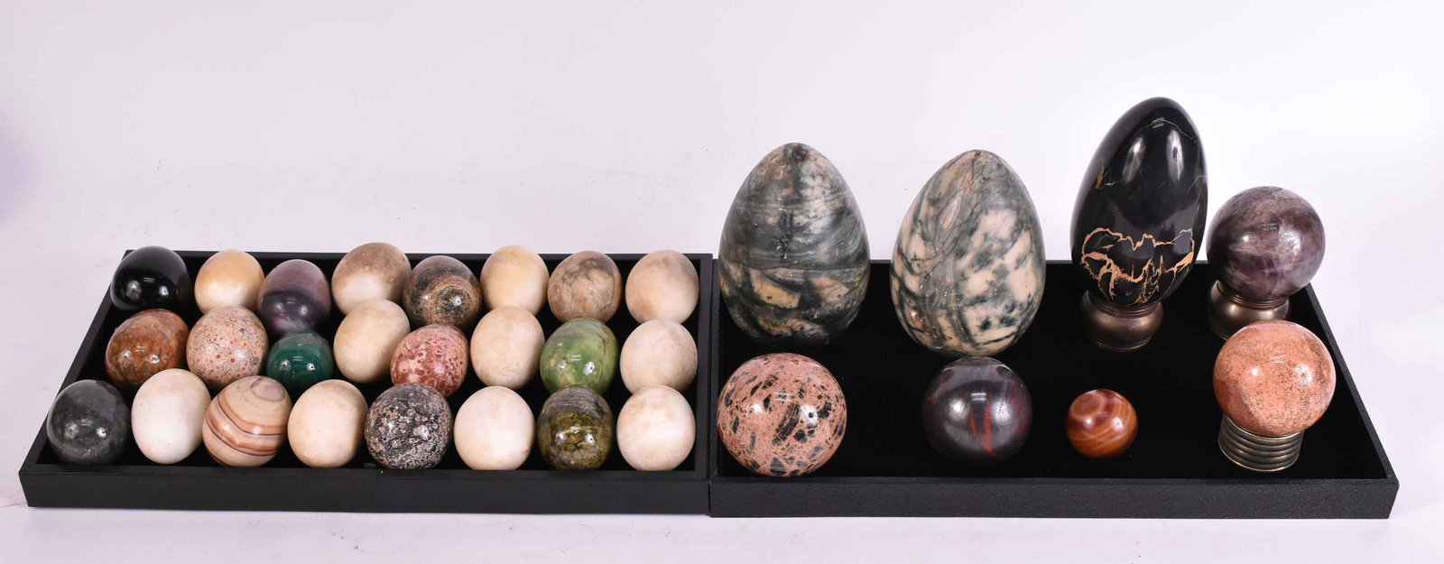 Thirty-Two Stone Eggs and Orbs: 20th C.