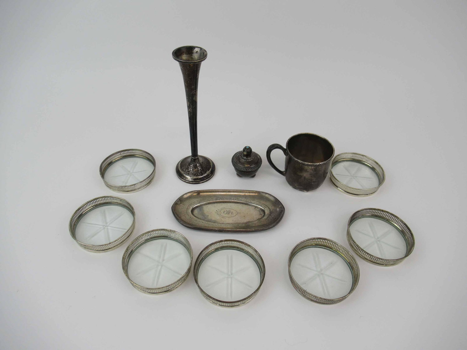 Group of Assorted Silver Table Articles (1 of 5)