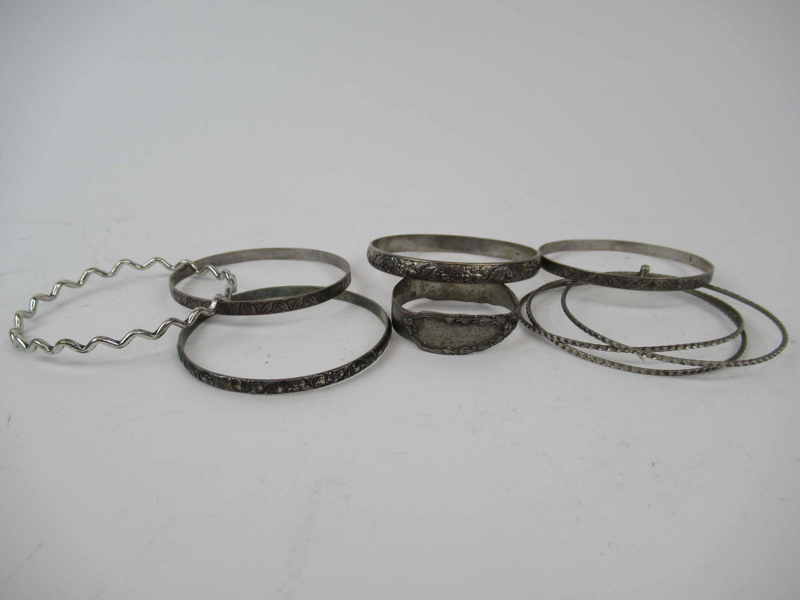 Group of Assorted Sterling Silver Bracelets (1 of 6)