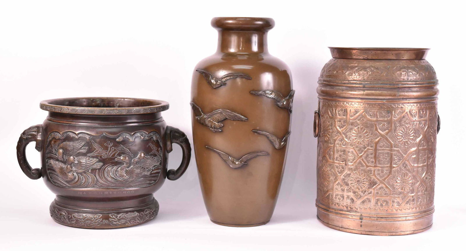 Three Asian Metal Vessels (1 of 9)