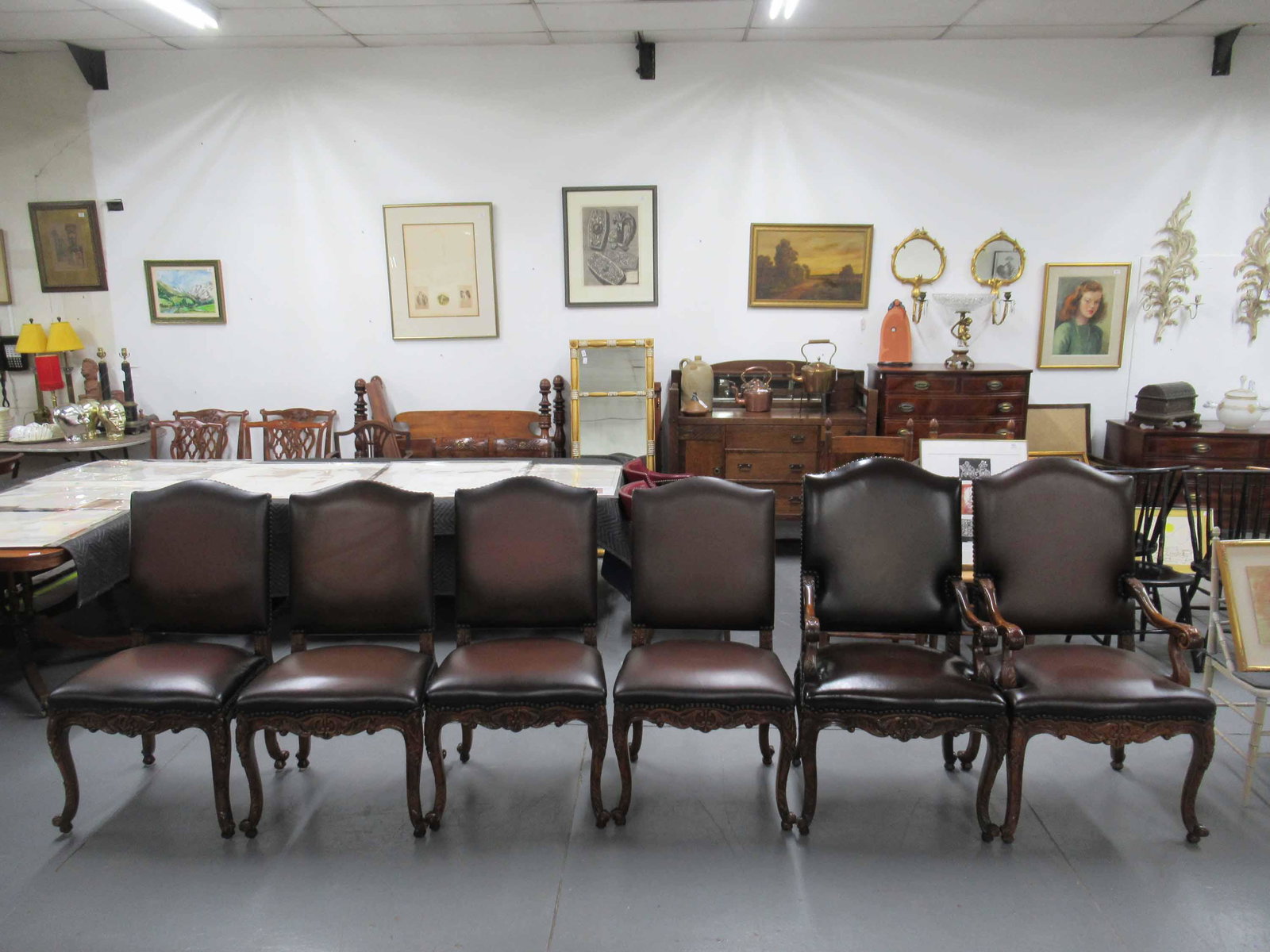 Set of Six  Theodore Alexander Dining Chairs (1 of 6)