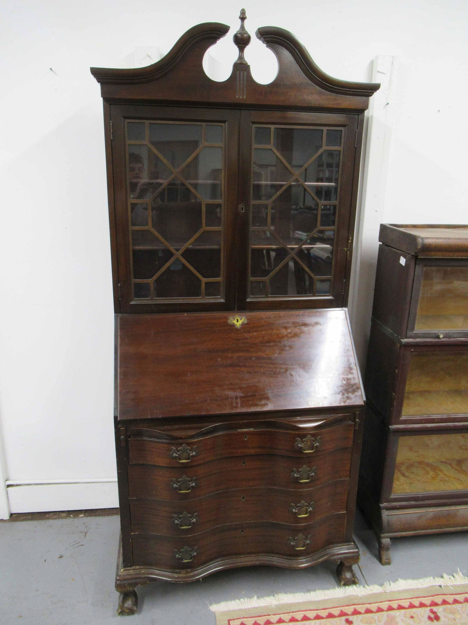 John Wanamaker Mahogany Secretary Bookcase (1 of 5)