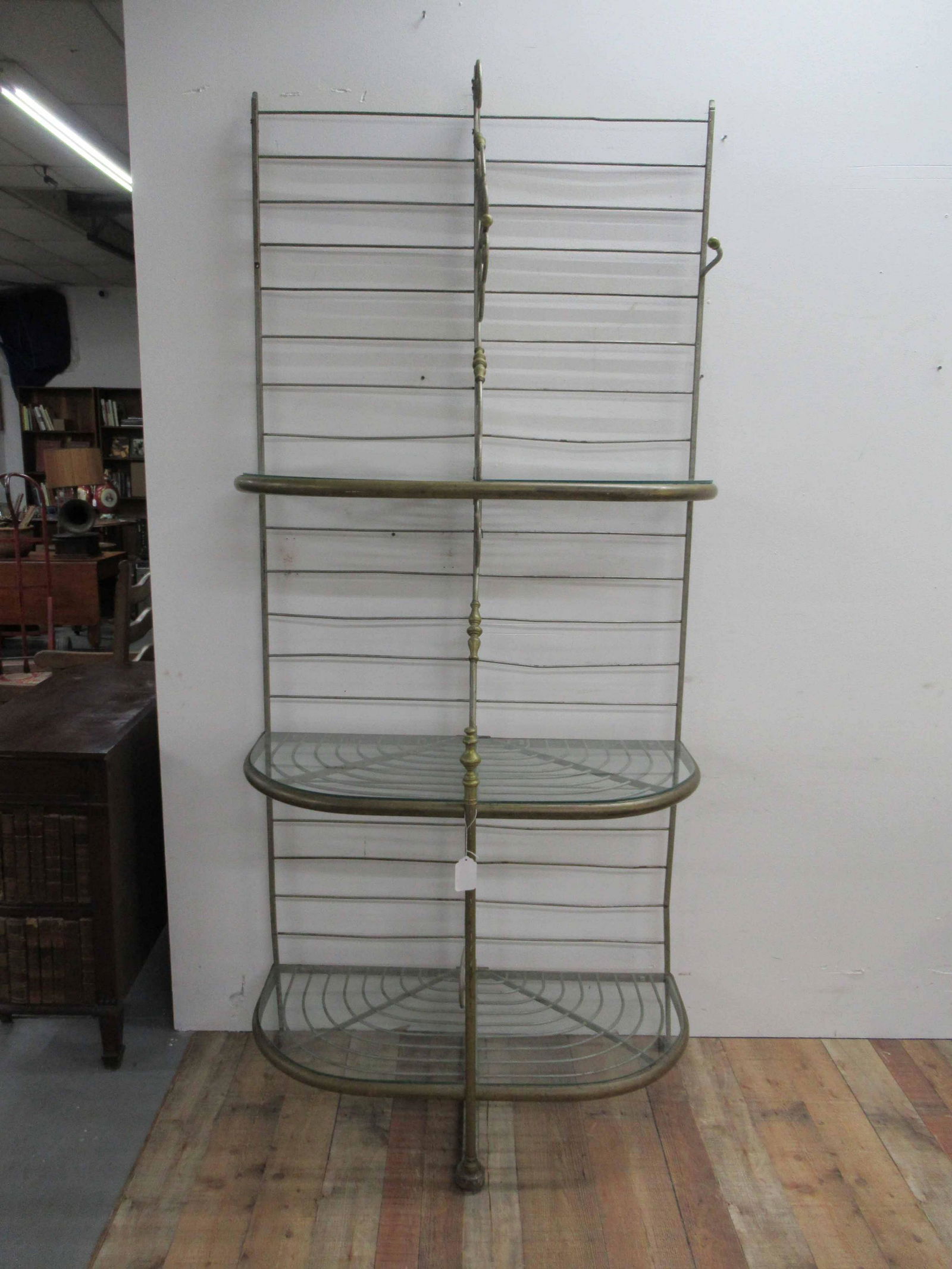 Brass and Iron Three Tier Bakers Rack (1 of 5)