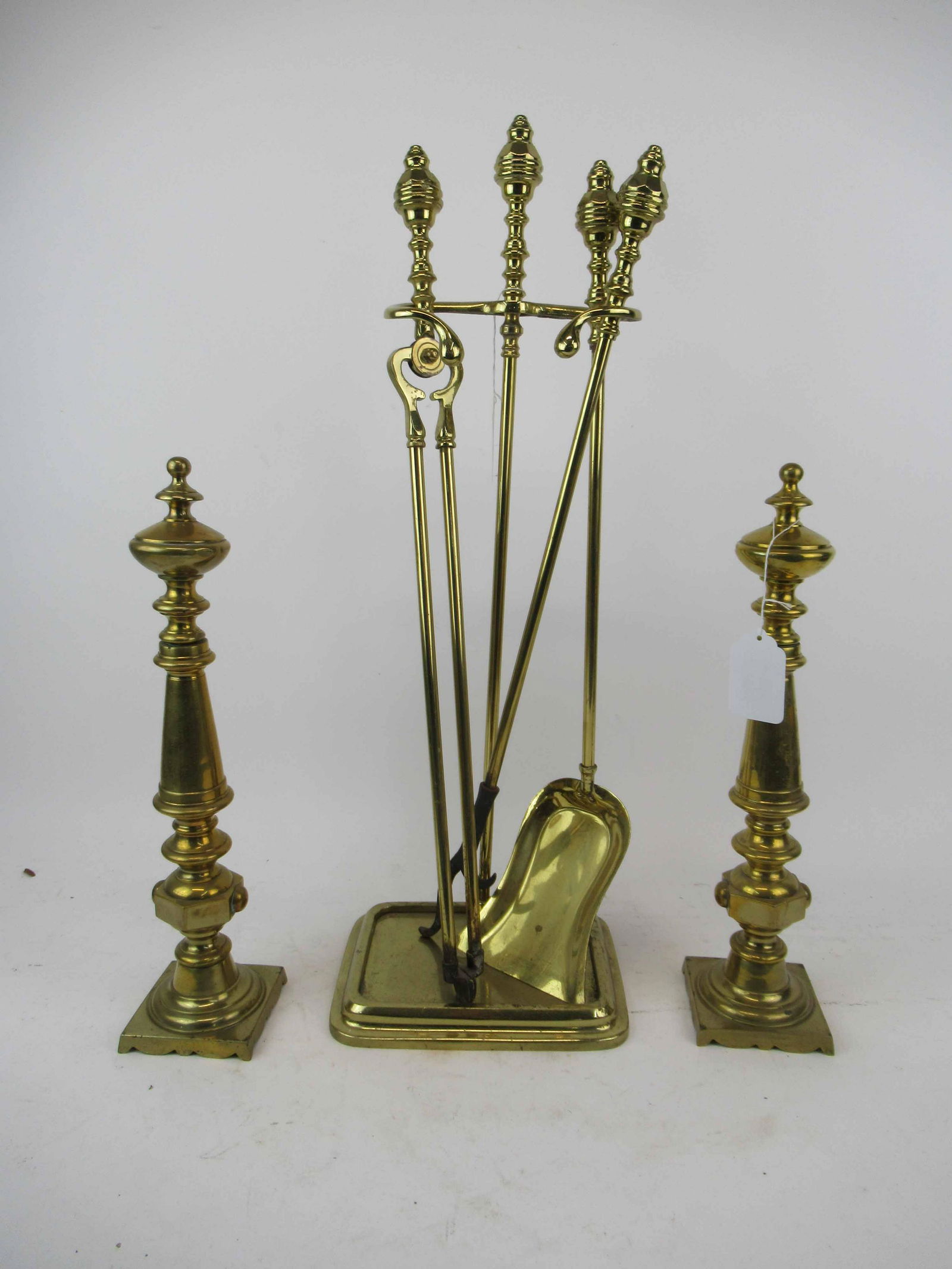 Four Piece Brass Fire Tool Set (1 of 6)