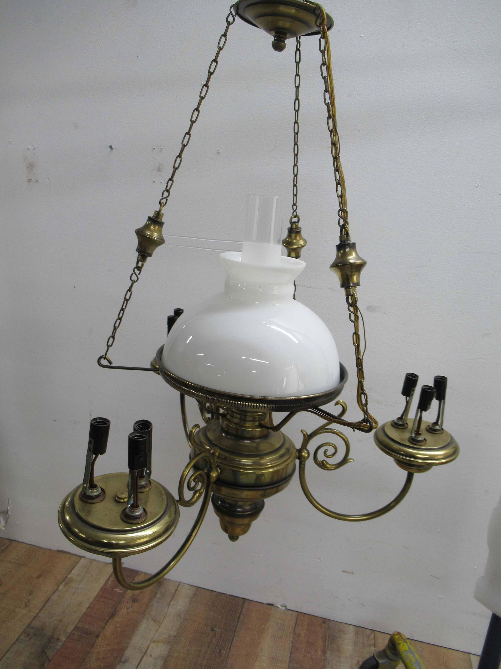 Antique Style Brass Hanging Fixture (1 of 3)