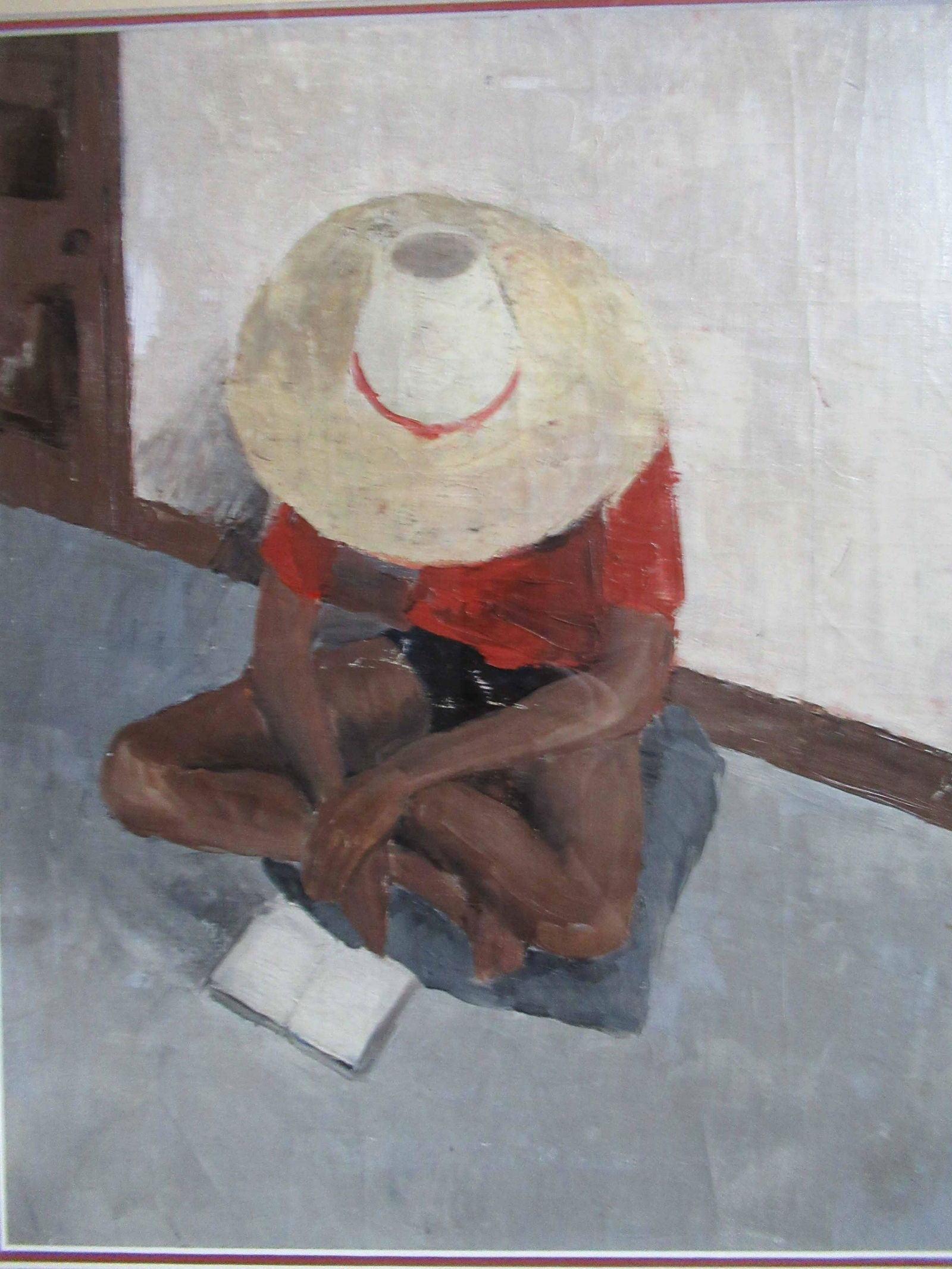 Oil on Canvas of Child Reading (1 of 4)
