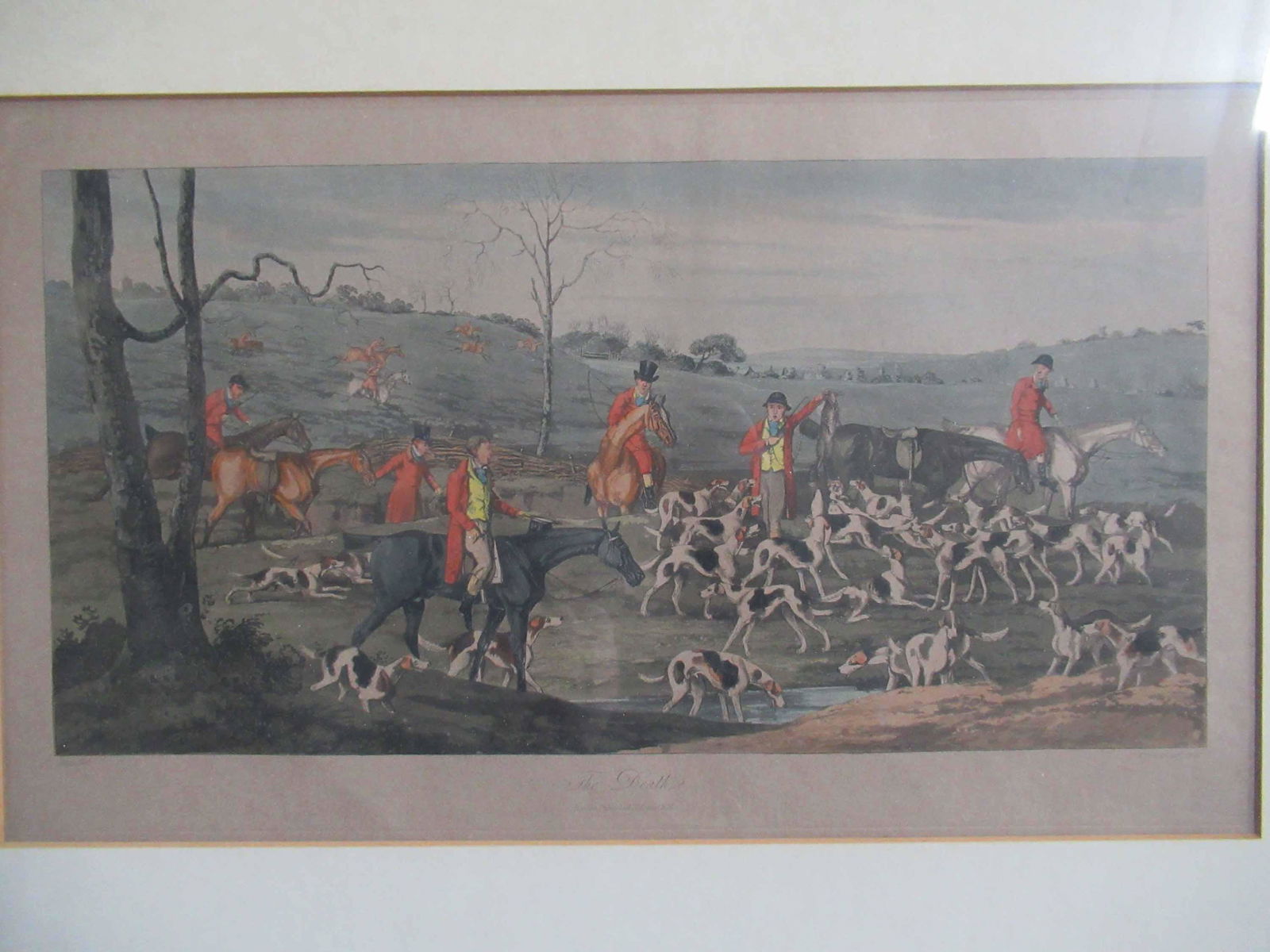 Colored Lithograph Titled The Death (1 of 10)