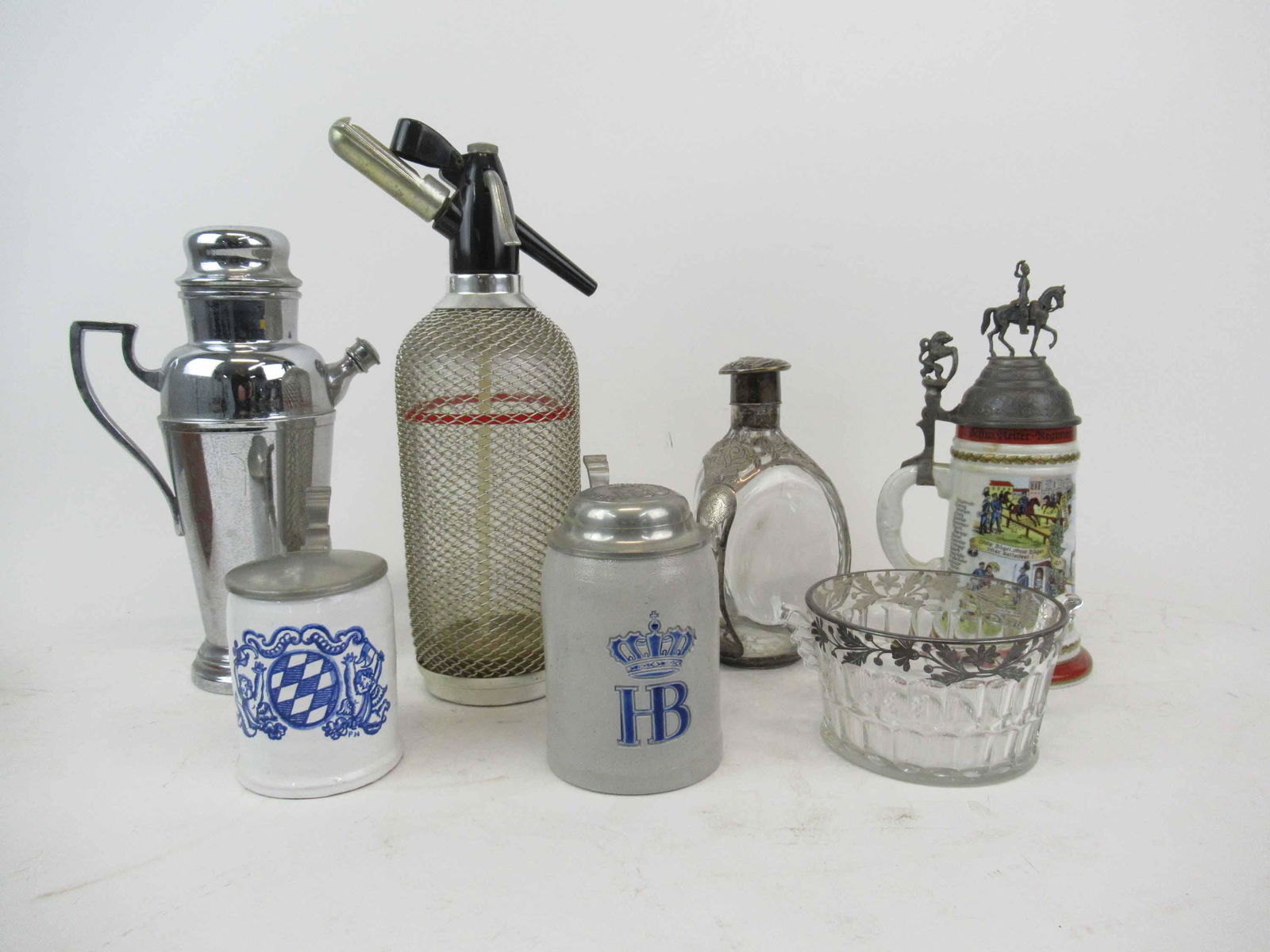 Sterling Silver Haigs Whiskey Dimpled Bottle (1 of 12)