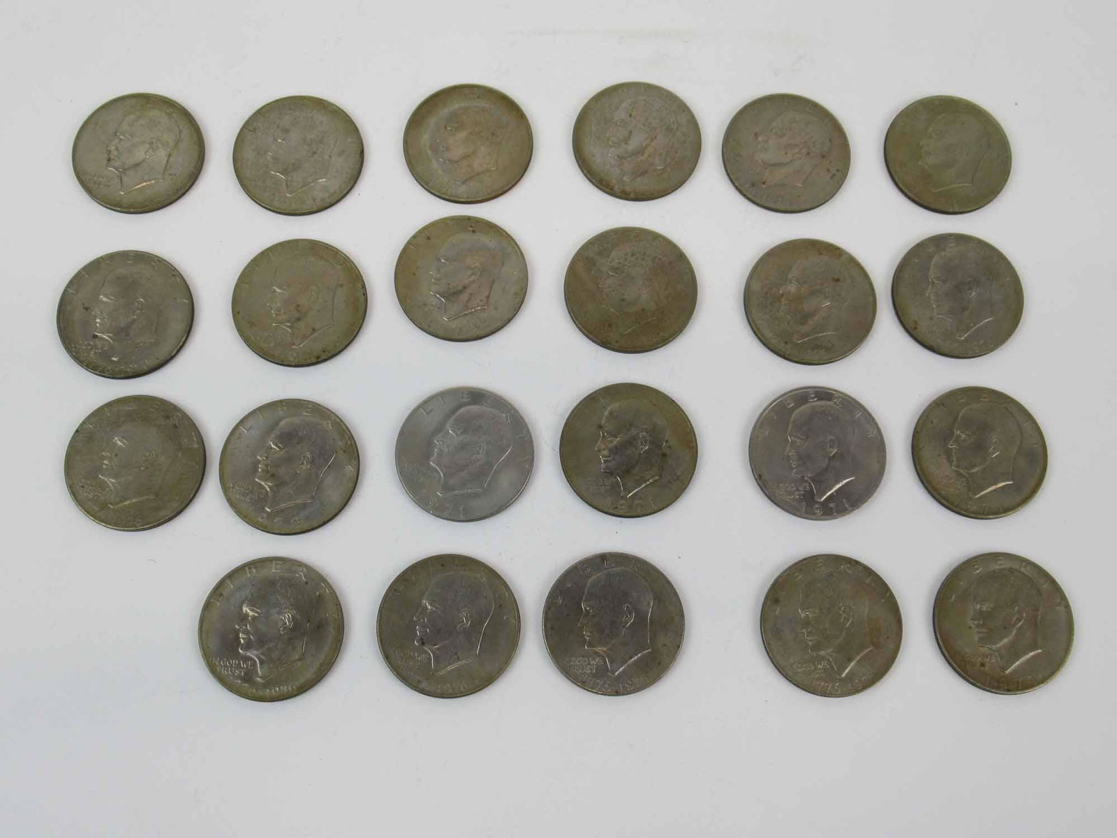 23 Eisenhower One Dollar Coins (1 of 3)