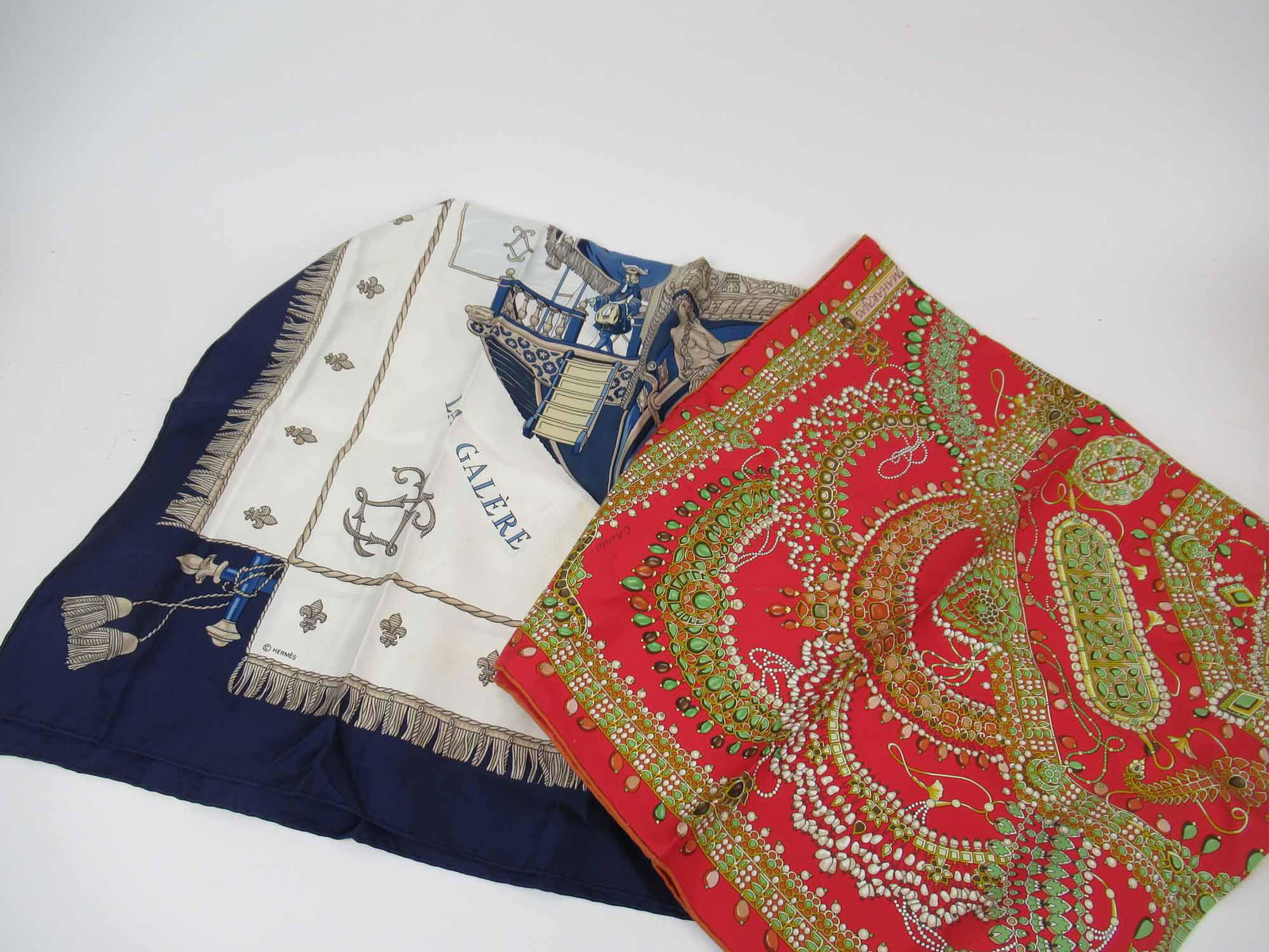 Two Vintage Hermes Silk Scarfs (1 of 12)