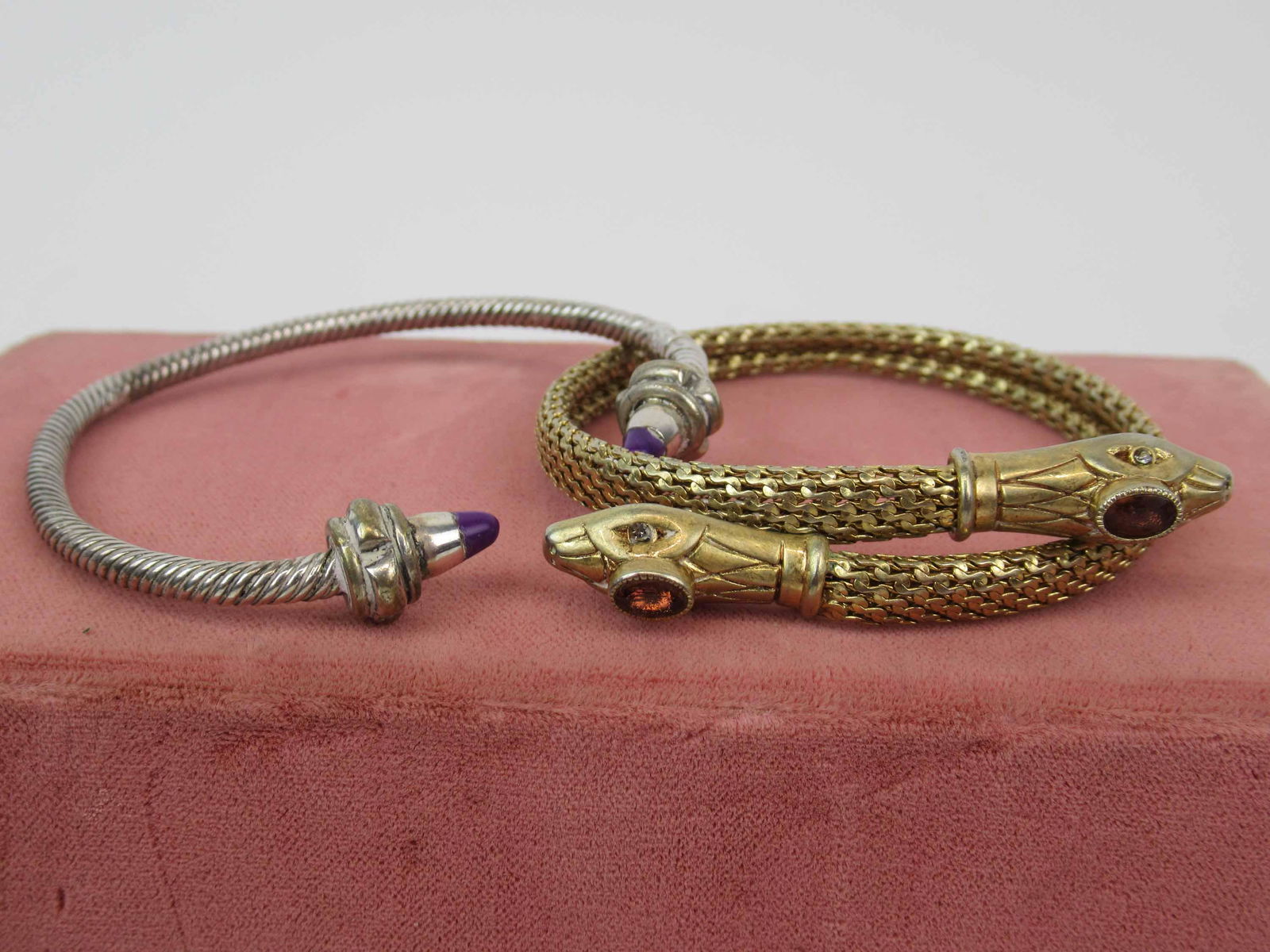 Mexican Sterling Silver Cable Bangle Bracelet (1 of 8)