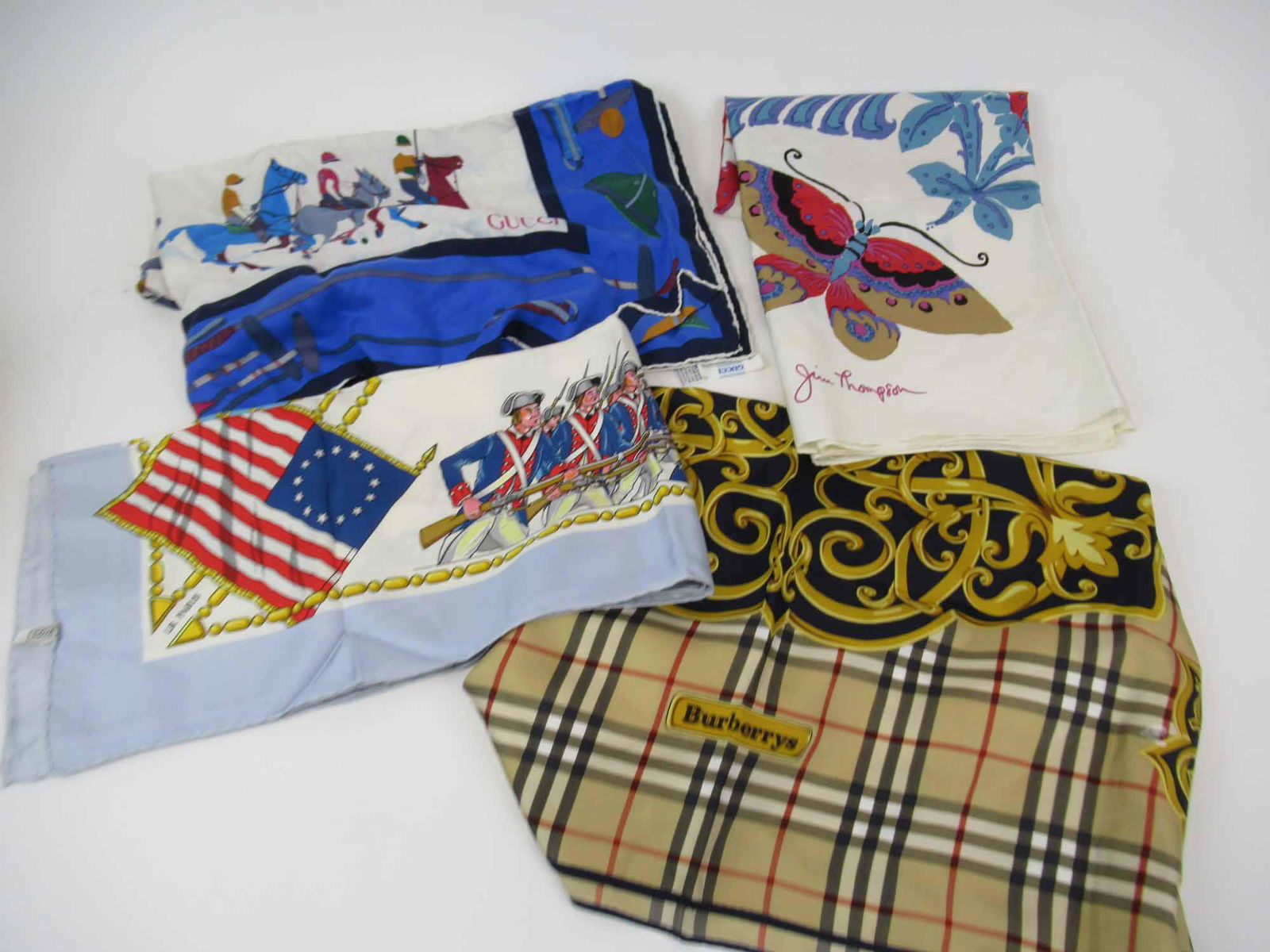 Vintage Burberry Silk Scarf (1 of 6)