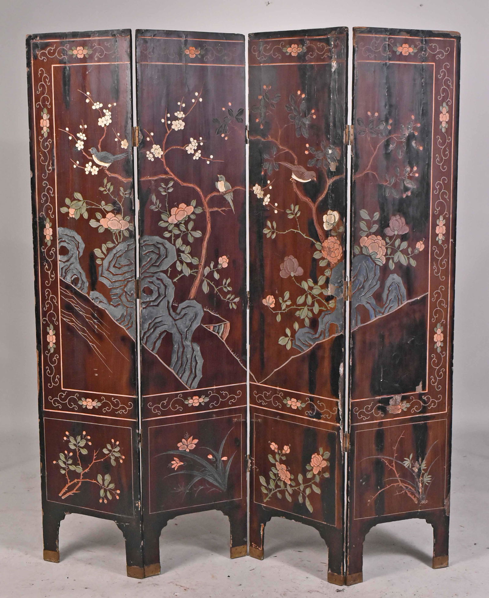 Chinese Coromandel Four-Panel Screen (1 of 17)