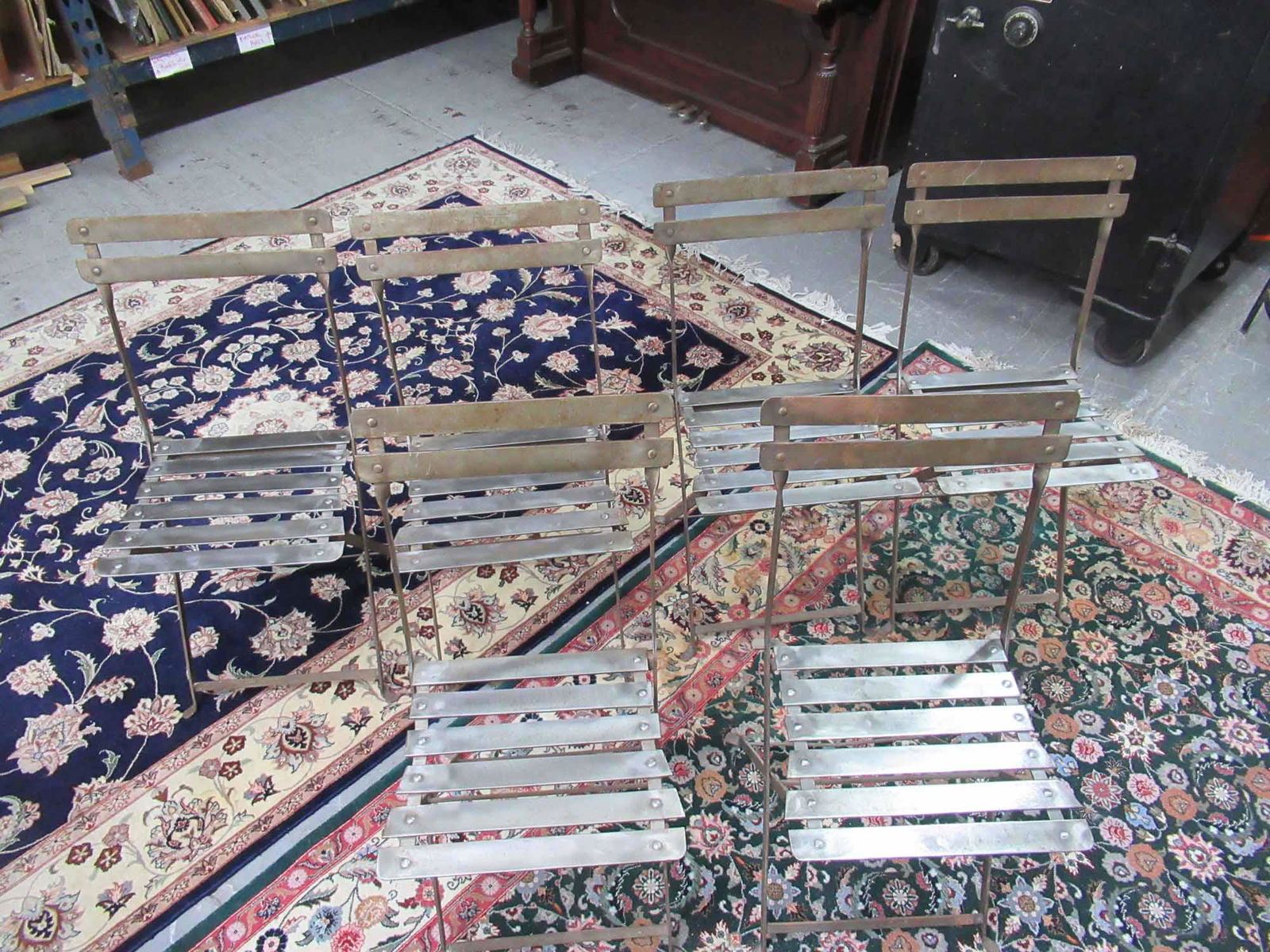 Set of 6 Metal Barista Collapsible Chairs (1 of 5)