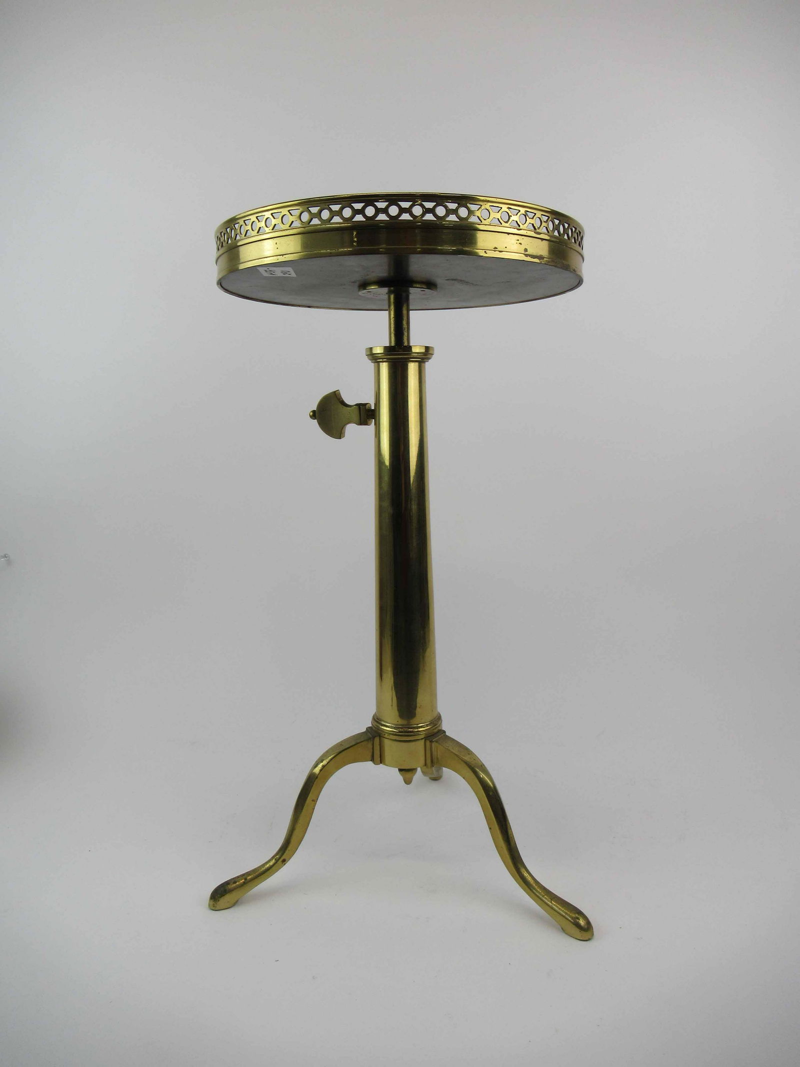 Gallery Marble Top Brass Adjustable Table (1 of 4)