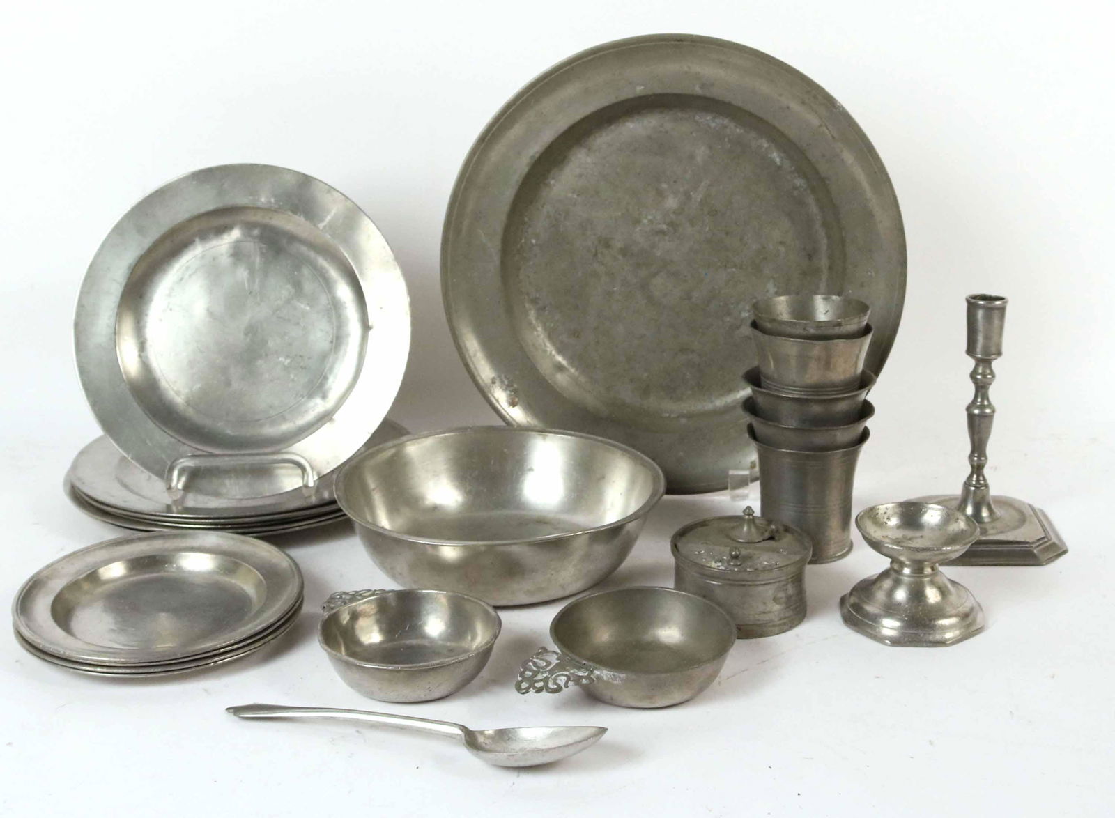 Group of Pewter Articles (1 of 8)