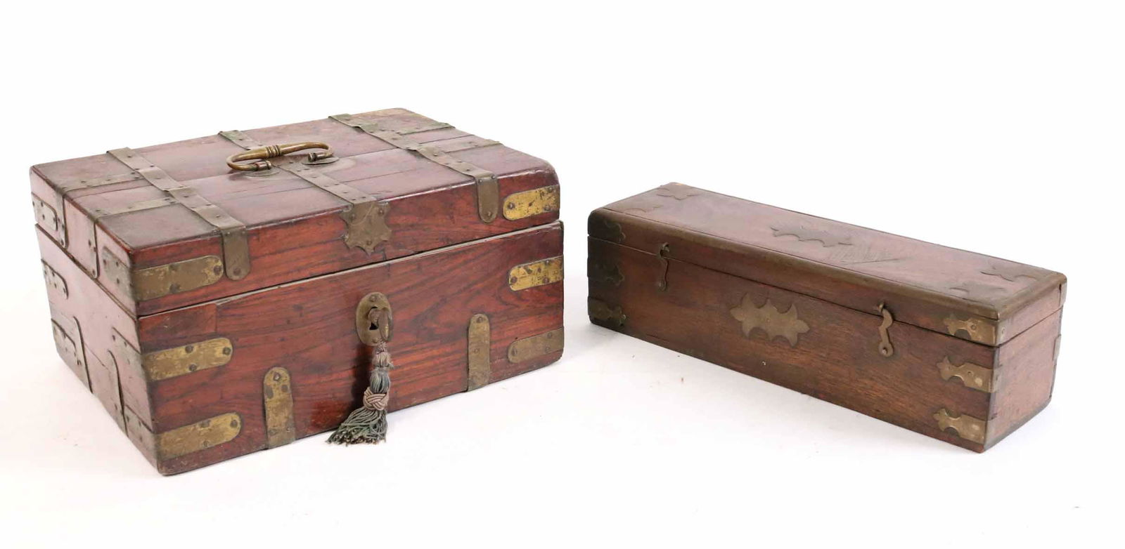 Two Brass-Mounted Mahogany Boxes (1 of 4)