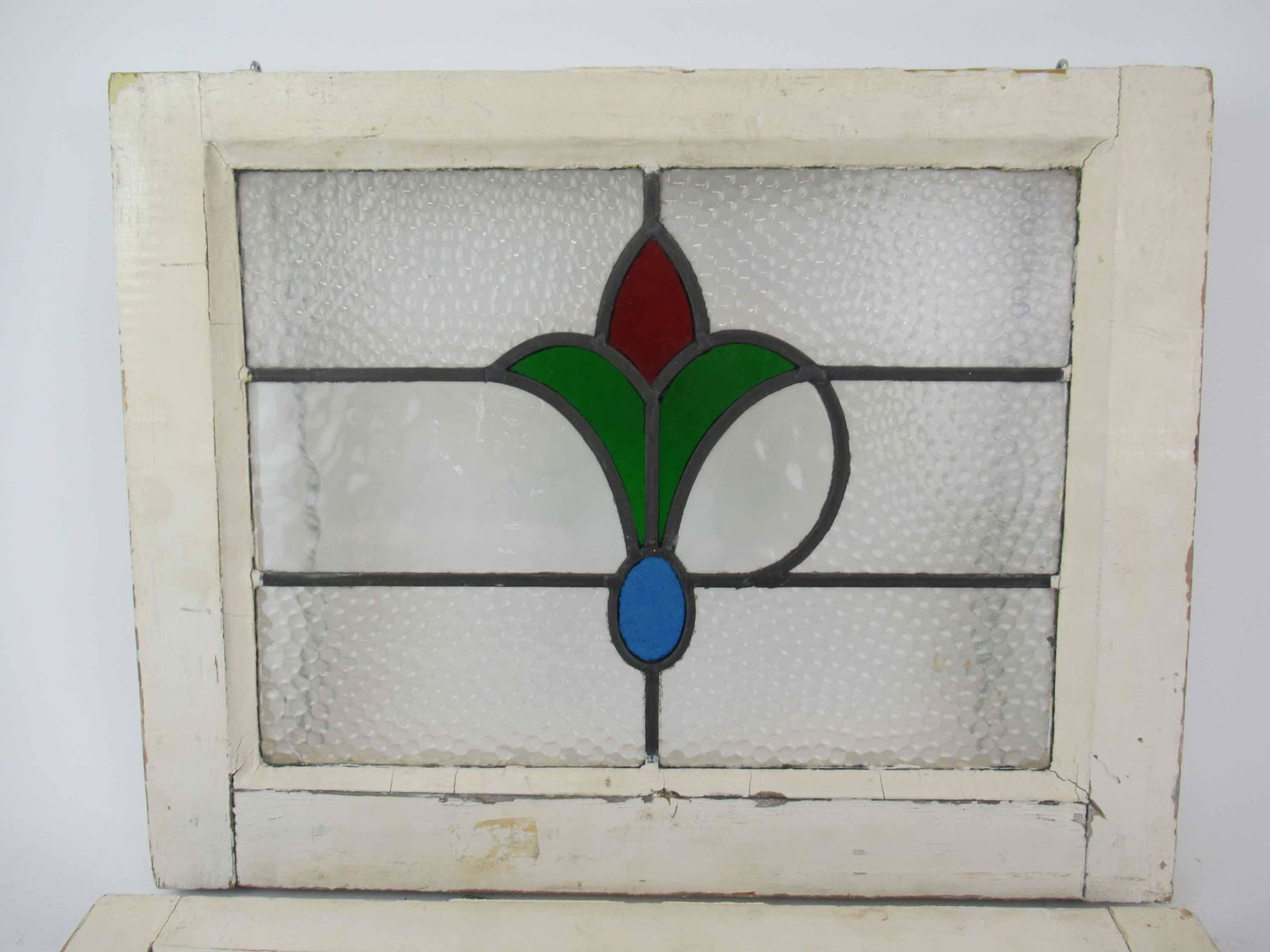 Pair of Vintage Floral Stained Glass Panels (1 of 5)