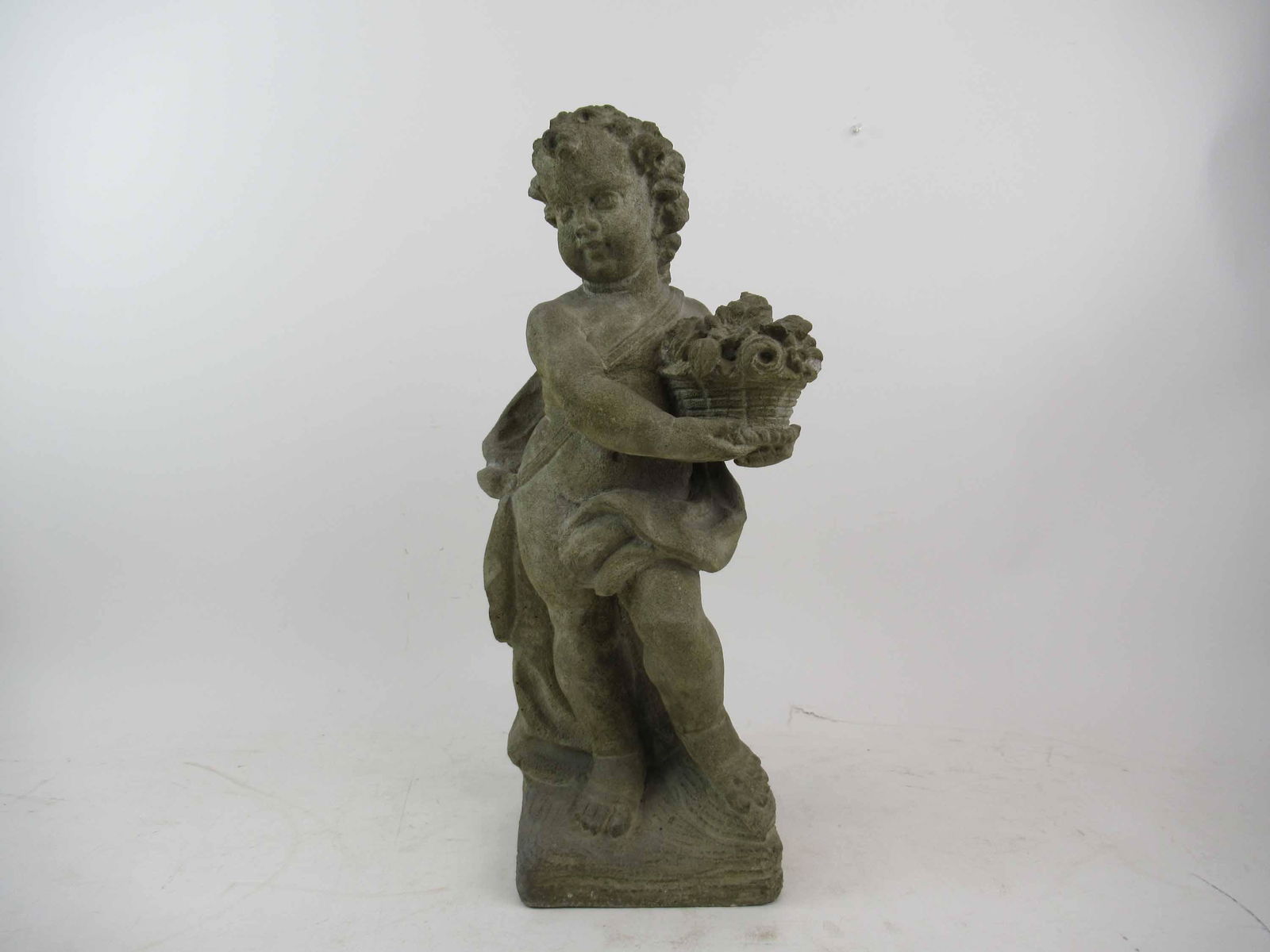 Concrete Garden Statuary of Cherub (1 of 7)