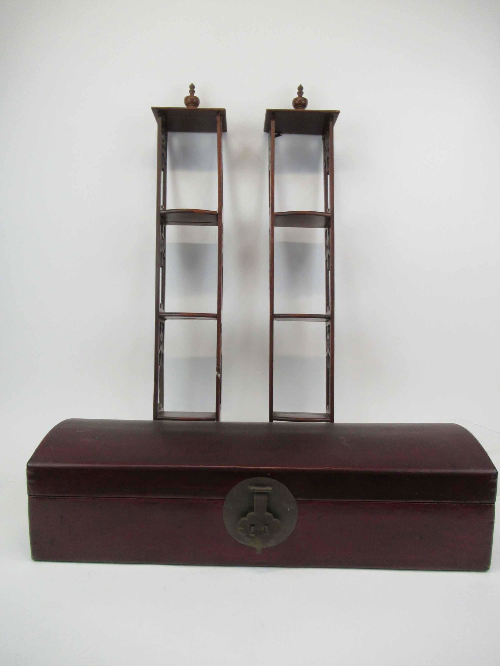 Oriental Style Leather Wrapped Dome Top Box (1 of 10)