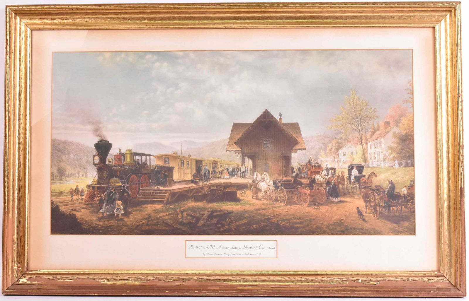 Lithograph, Railway Station, Edward Lamson Henry (1 of 7)