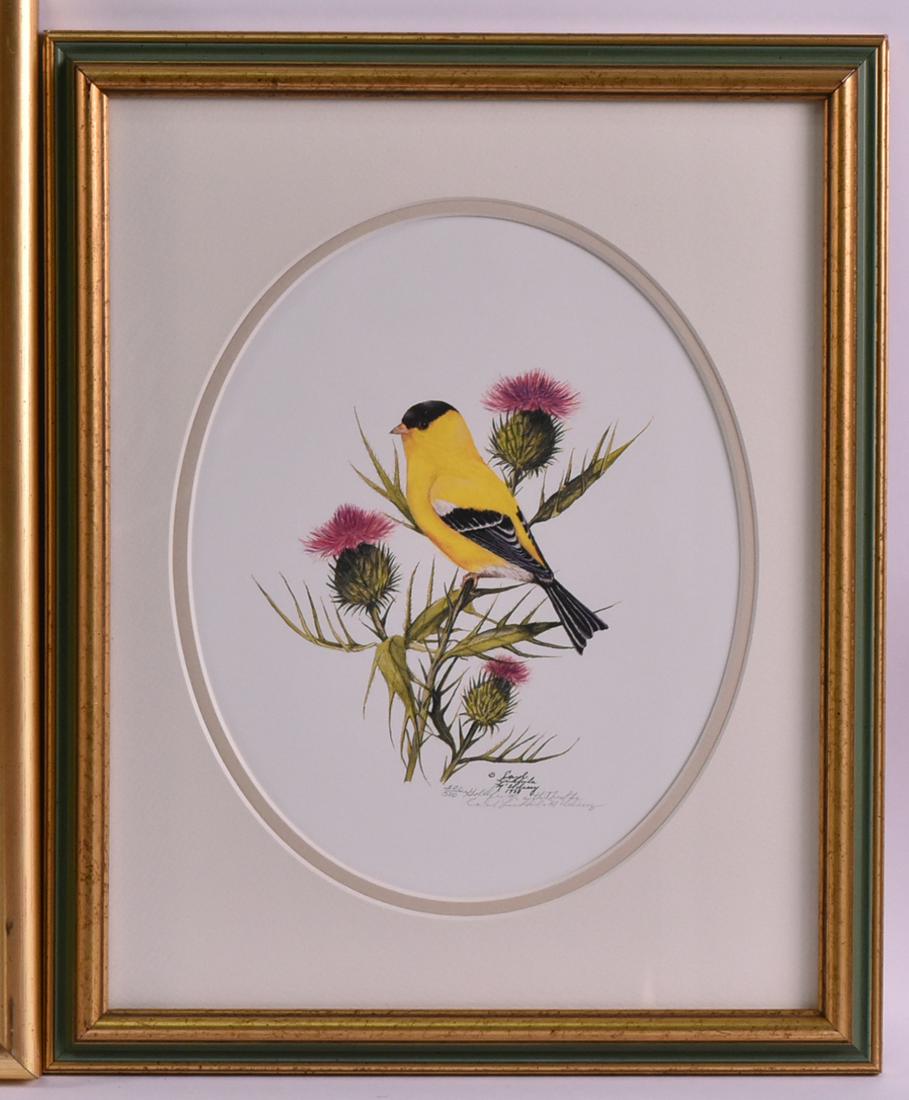 Two Prints of Birds and Thistle, Carol L McEldery (1 of 7)