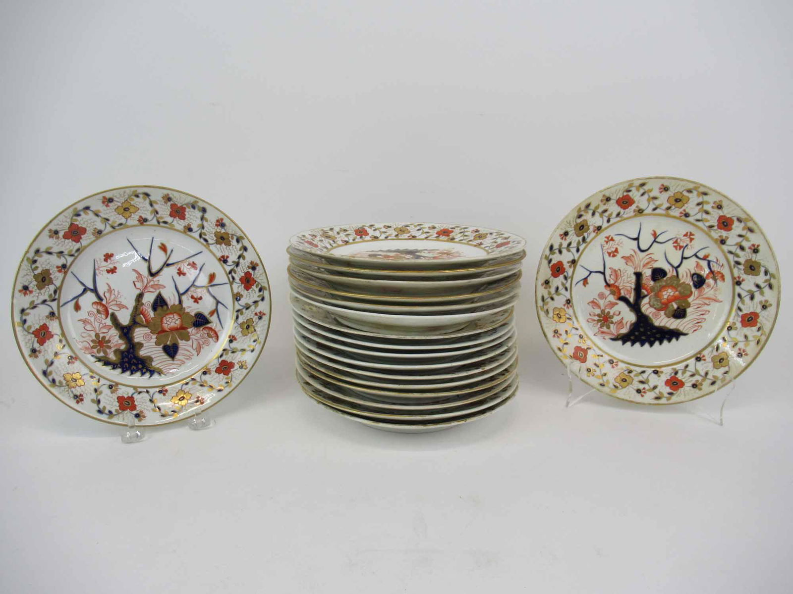 Antique Royal Crown Derby Imari Luncheon Plates (1 of 7)