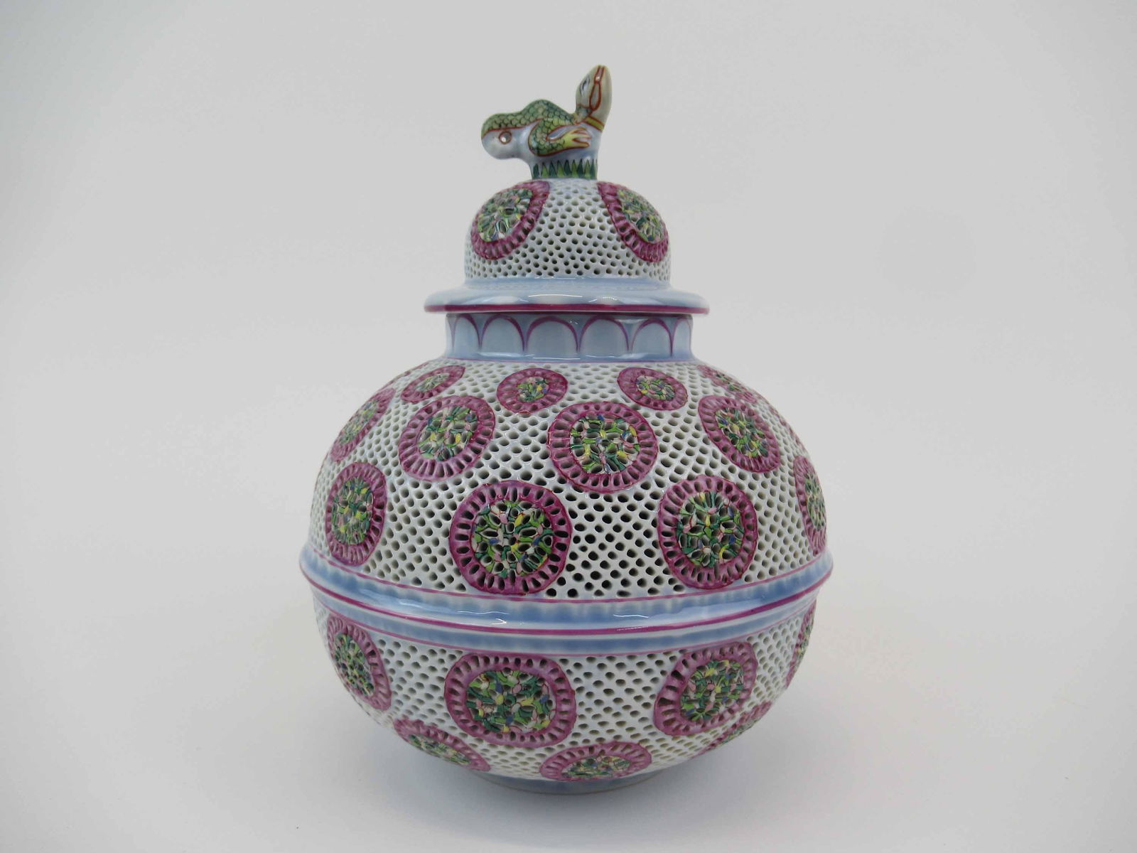 Herend Reticulated Porcelain Double Wall Jar (1 of 7)
