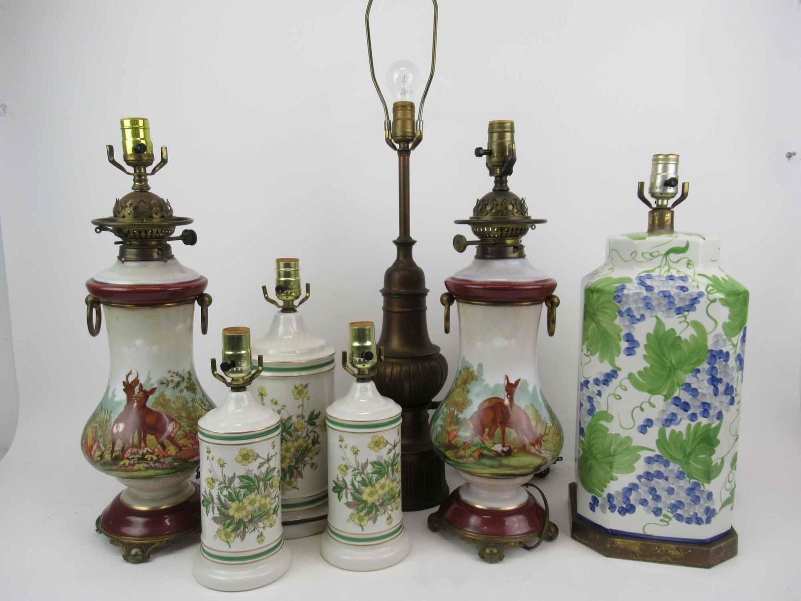 Group of Seven Assorted Table Lamps (1 of 9)