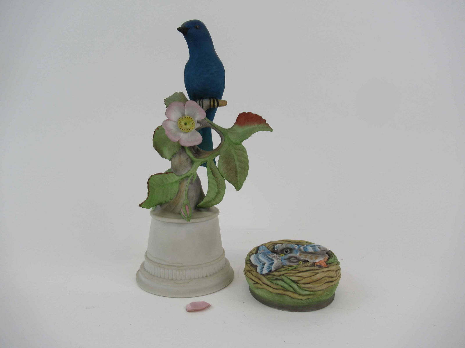 Boehm Indigo Bunting Bird Statue (1 of 7)