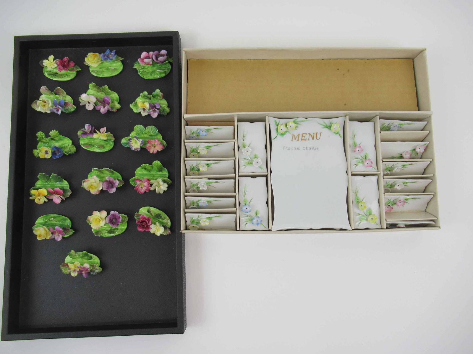 16 Crown Staffordshire Floral Place Card holders (1 of 7)