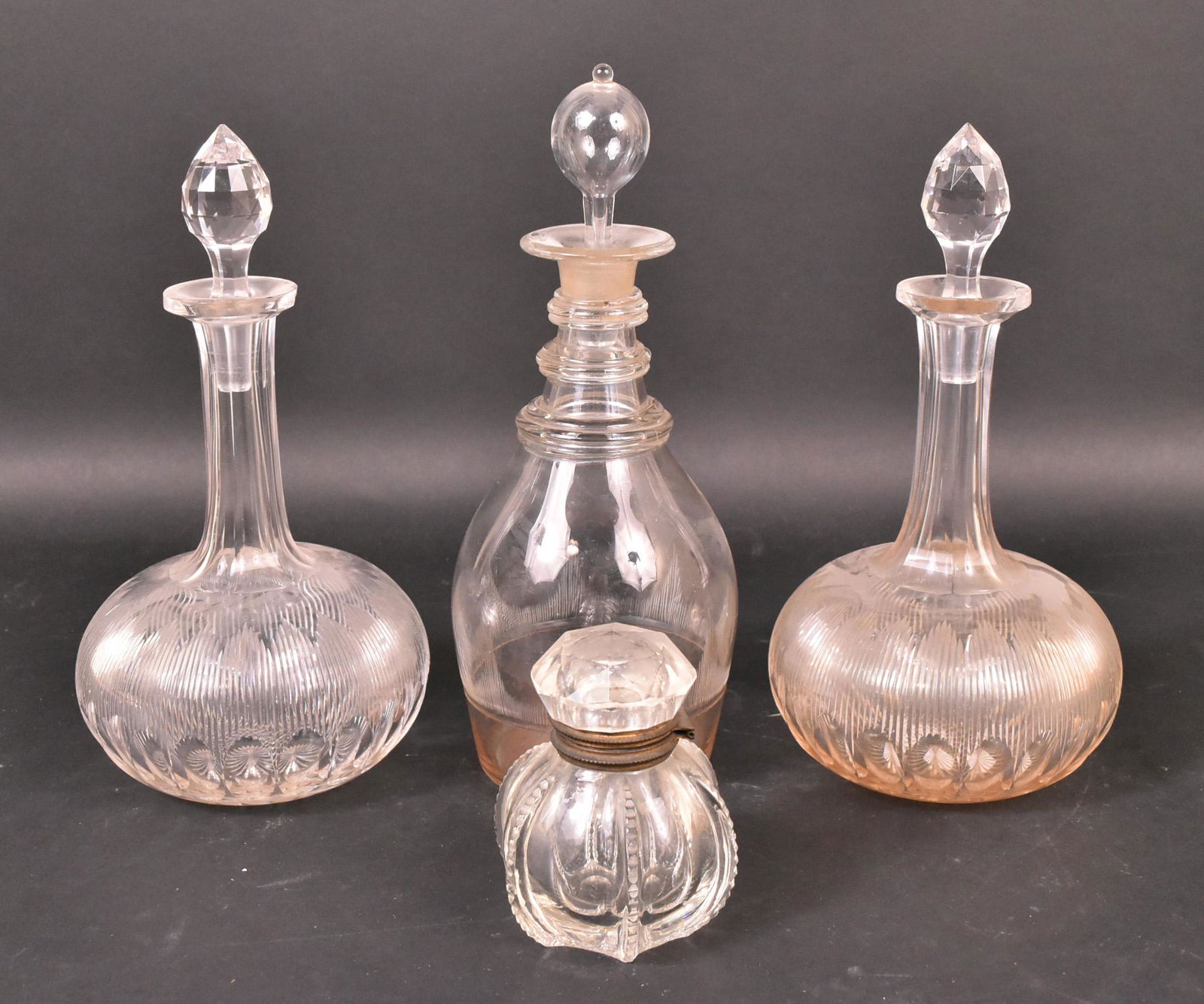 Pair Cut Crystal Decanters and Stoppers (1 of 10)