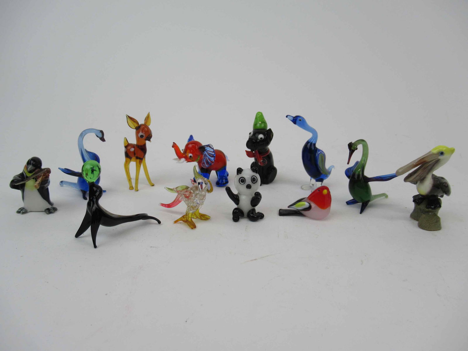 Group of Assorted Murano Style Glass Animals (1 of 12)