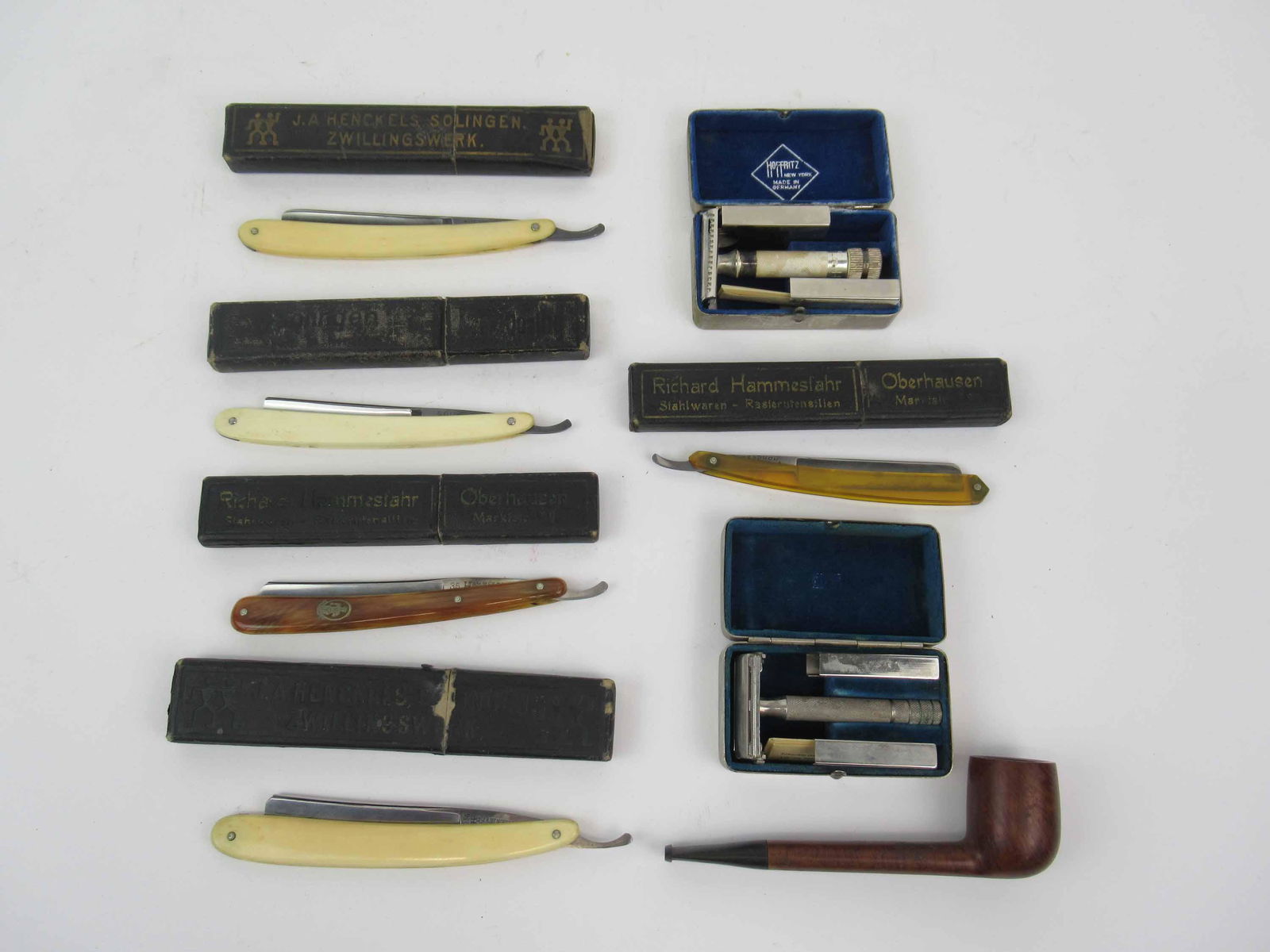 Group of Five Assorted German Strait  Straight Razors (1 of 11)