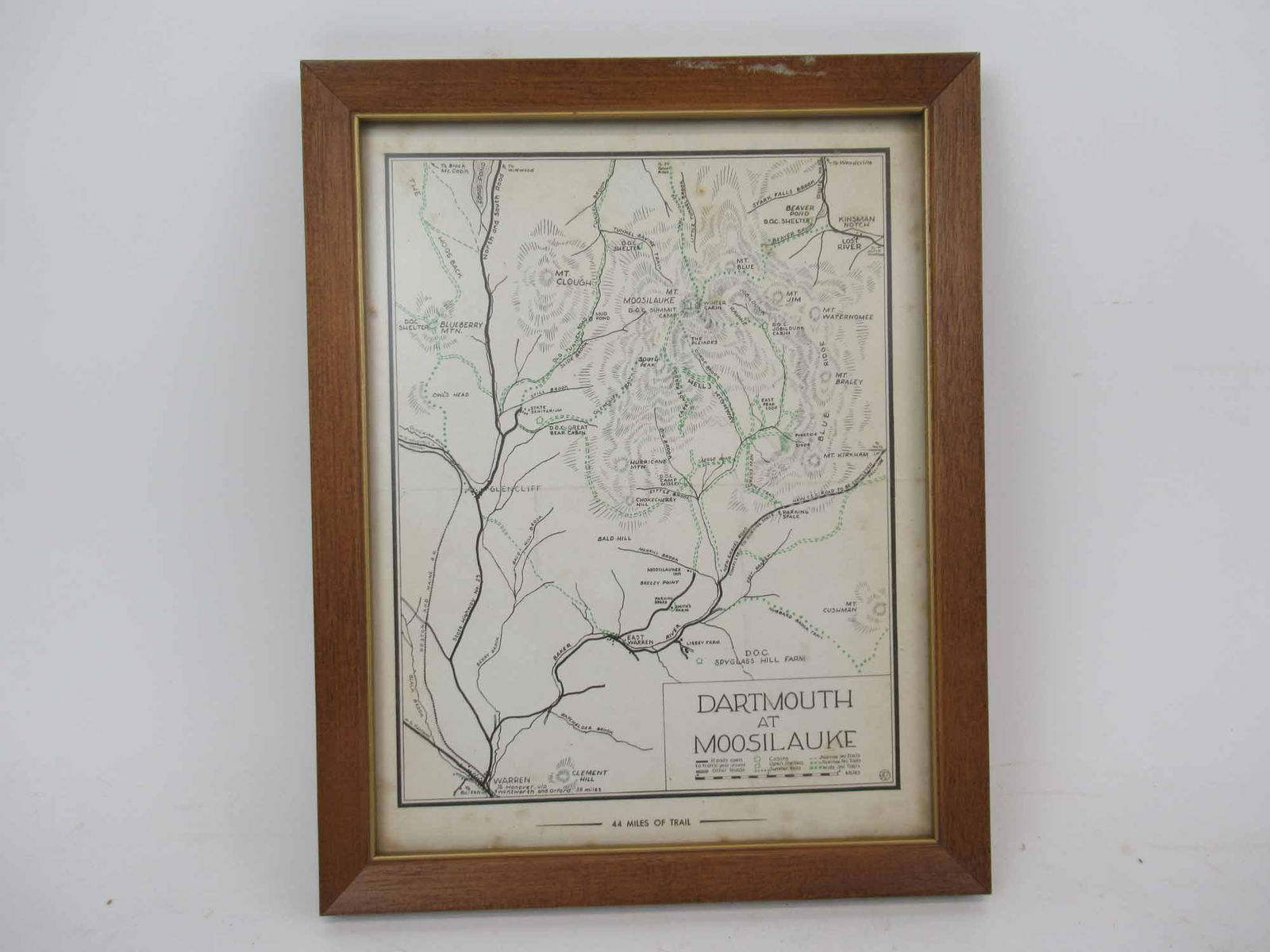 Dartmouth at Moosilauke Ski Trail Map (1 of 2)