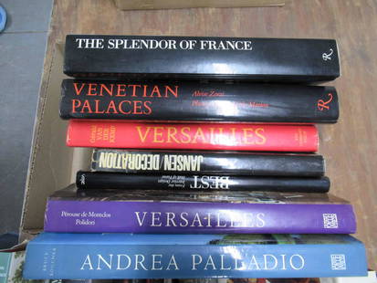 Group of Assorted French and Napoleon Books: Group of Assorted French and Napoleon Books including Versailles; Andrea Palladio; Napoloen, Bonaparte; Turquerie and assorted books. Used condition