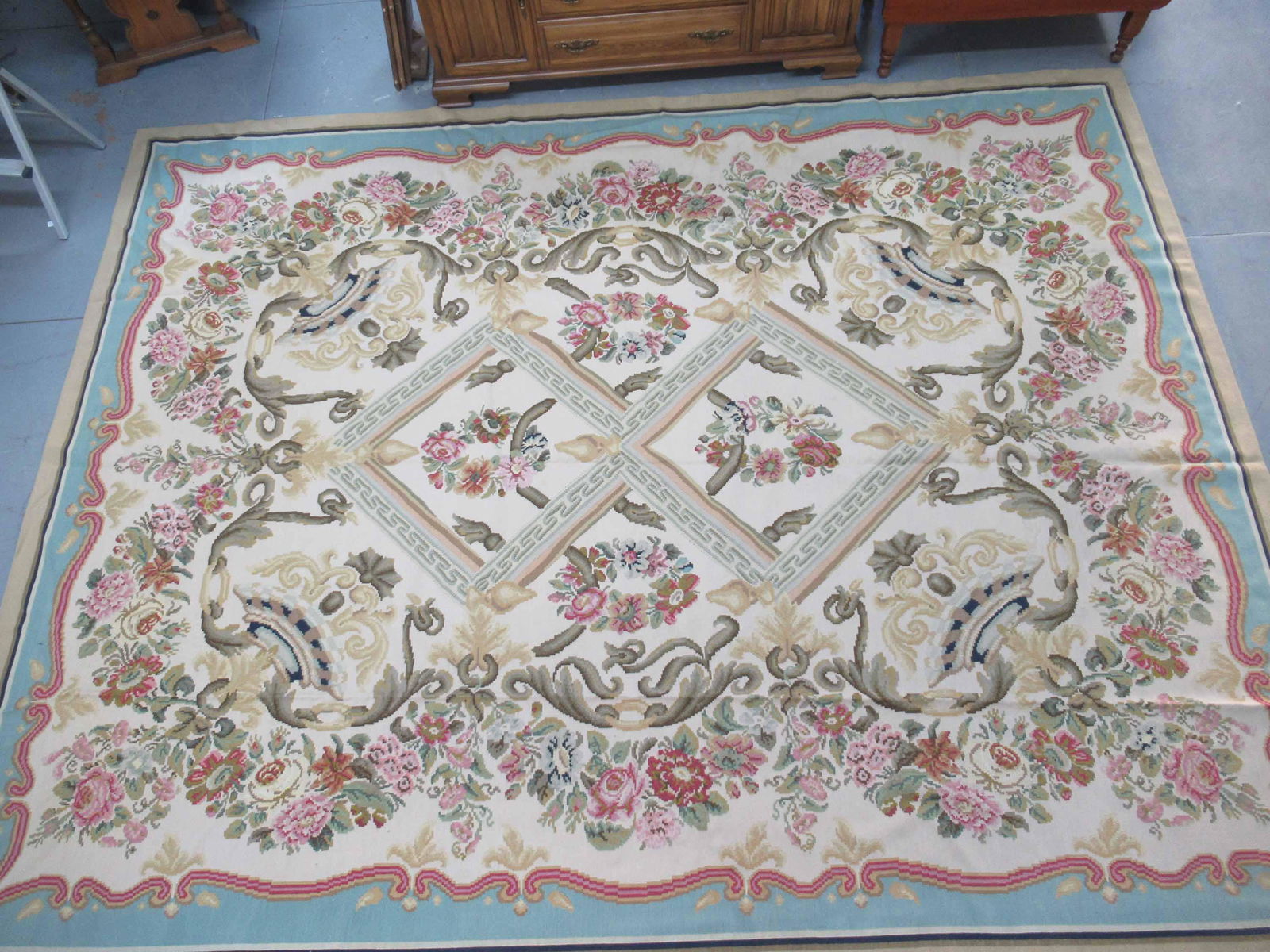 French Aubusson Style Room Size Rug (1 of 6)