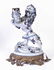 Pair Faience Lion Candlesticks Emile Galle - 11