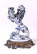 Pair Faience Lion Candlesticks Emile Galle - 2