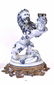 Pair Faience Lion Candlesticks Emile Galle - 3