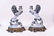 Pair Faience Lion Candlesticks Emile Galle - 4