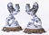 Pair Faience Lion Candlesticks Emile Galle - 5