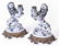 Pair Faience Lion Candlesticks Emile Galle - 6