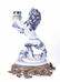 Pair Faience Lion Candlesticks Emile Galle - 8