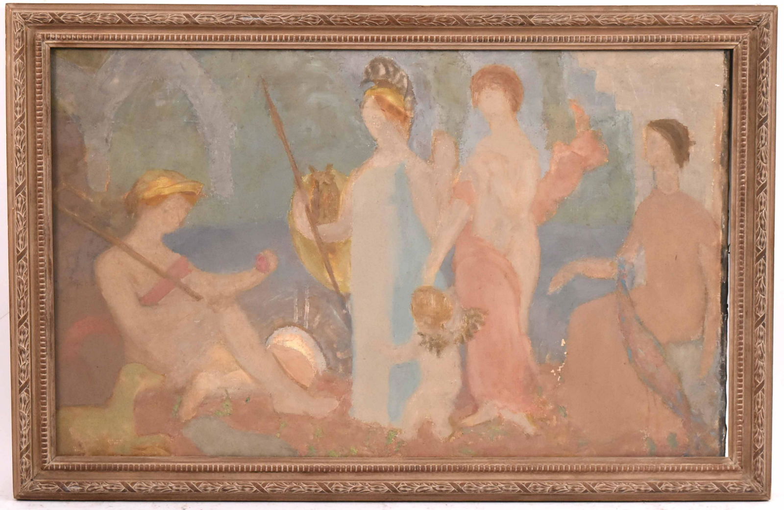 Oil on Canvas, Classical Figures, George F. Of (1 of 9)