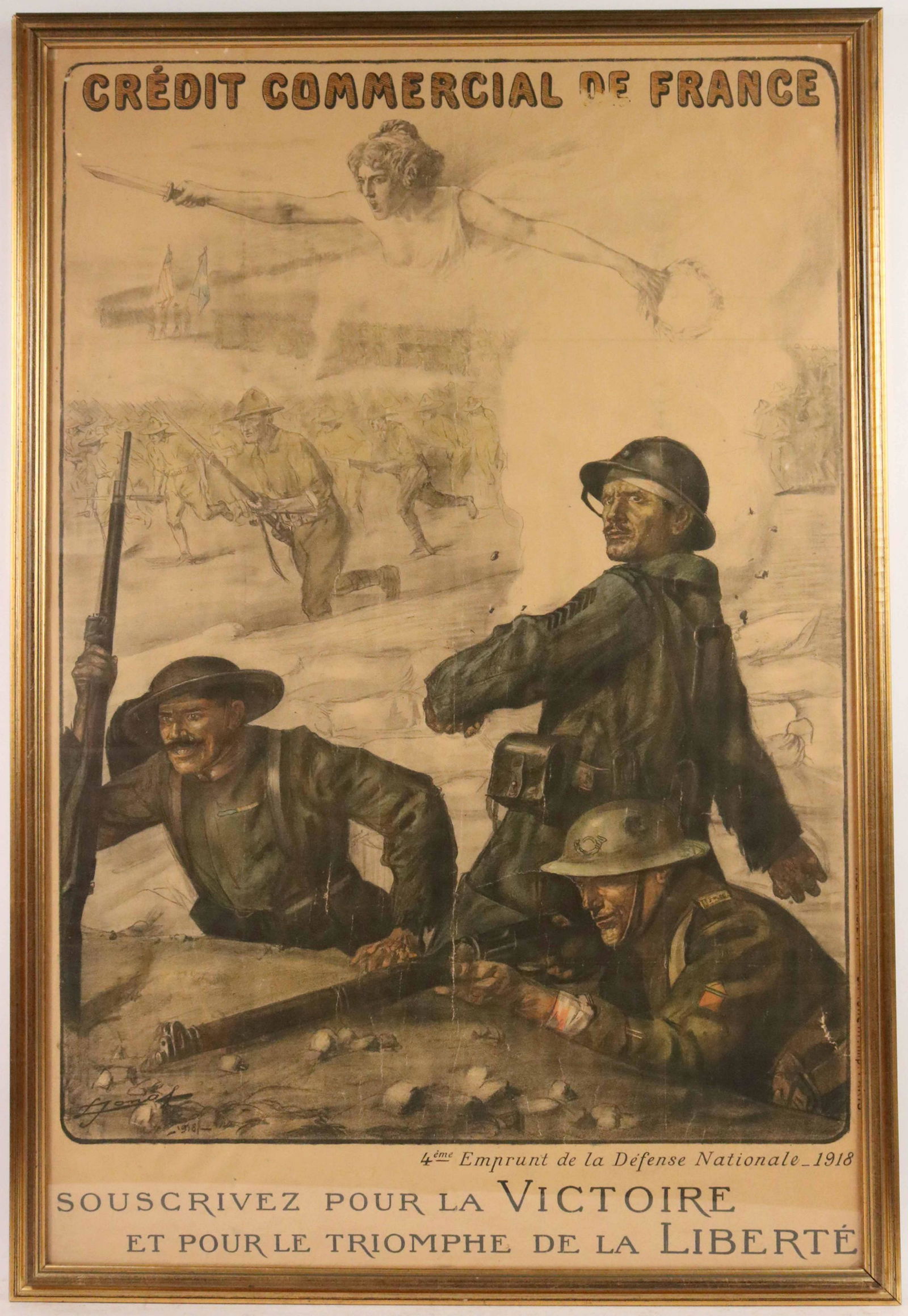 French World War I Propaganda Poster (1 of 5)