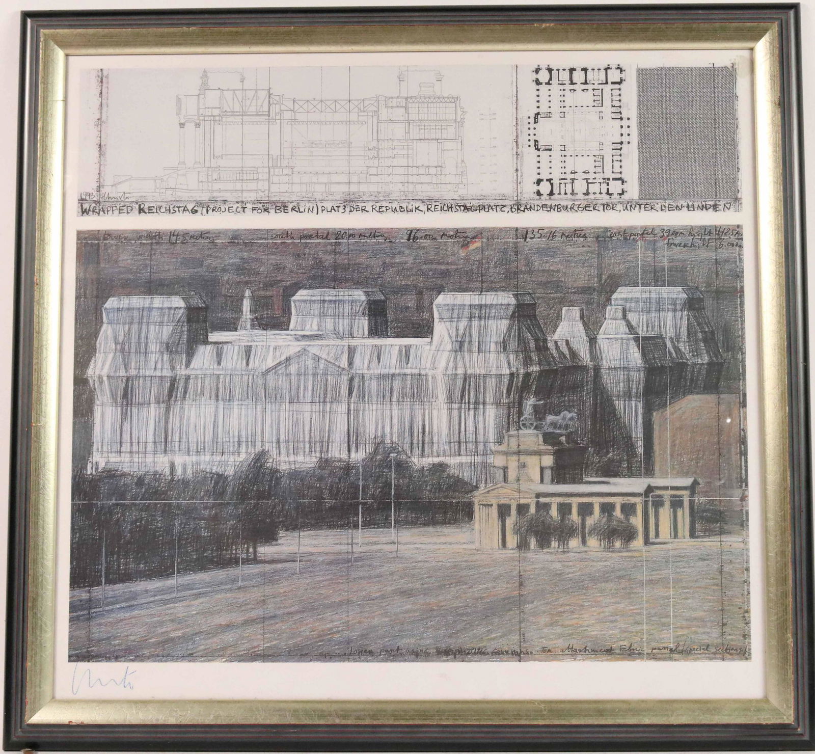 Print, Wrapped Reichstag Project, Christo (1 of 6)