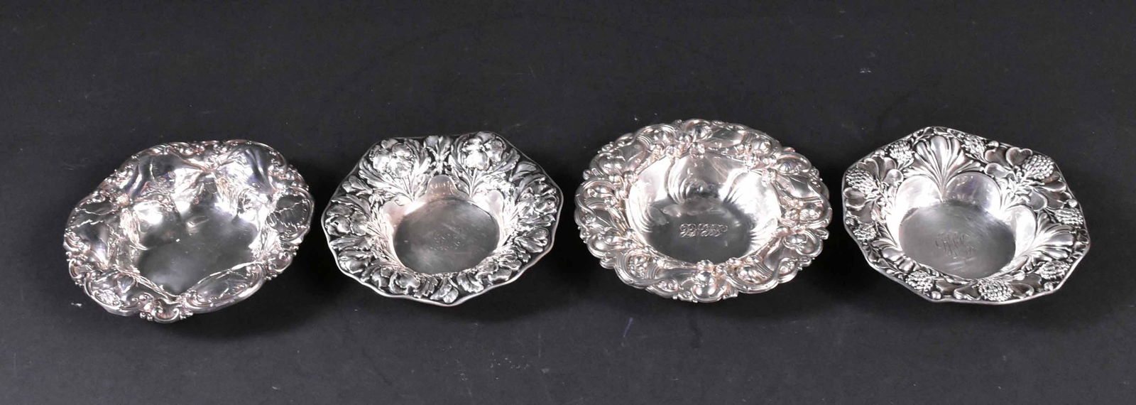 Four American Sterling Silver Bonbon Dishes (1 of 5)